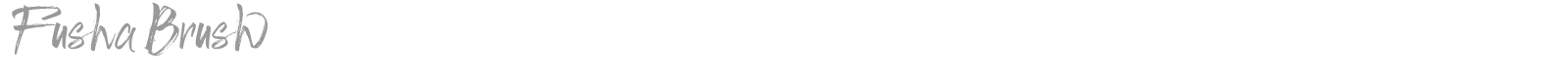 Fusha Brush font preview